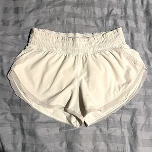 Size 4 White Lululemon shorts